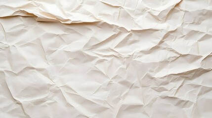 Obraz premium Crumpled Beige Paper Texture Background