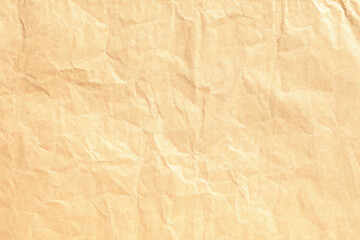 Yellow crumple paper texture background