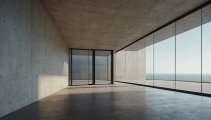 3d render of modern glass architecture entrance with empty concrete floor. Scene for car presentation,artistic, dynamic, floor, futuristic, geometry, glasses, grey, horizon,9456