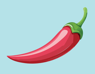 A red hot chili pepper vector.