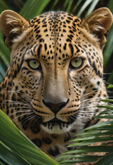 Obraz premium Feral Gaze: The Spirit of the Jungle