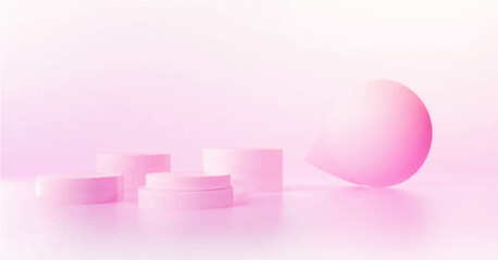 gradients pink and white backgrounds