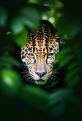 Obraz premium The Guardian of the Jungle: Eyes of Fire