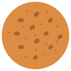 Realistic cookie icon on transparent background
Cookies vector icon