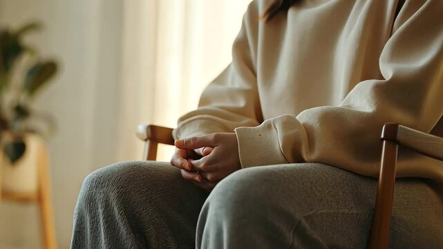 Trauma Counseling Session with Abuse Survivor by Professional Social Worker
