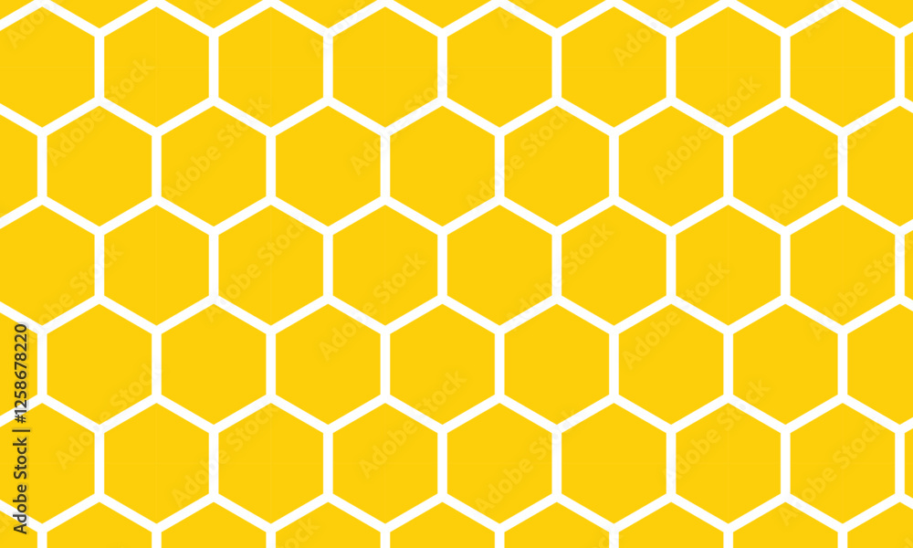 Aufkleber abstract yellow honeycomb pattern can be used background.