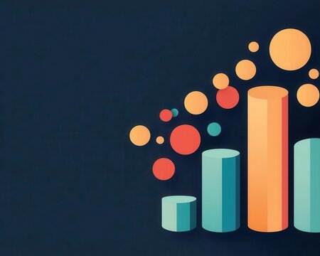 Abstract illustration of finance management with graphs showing hedging strategies overlaying a digital dashboard