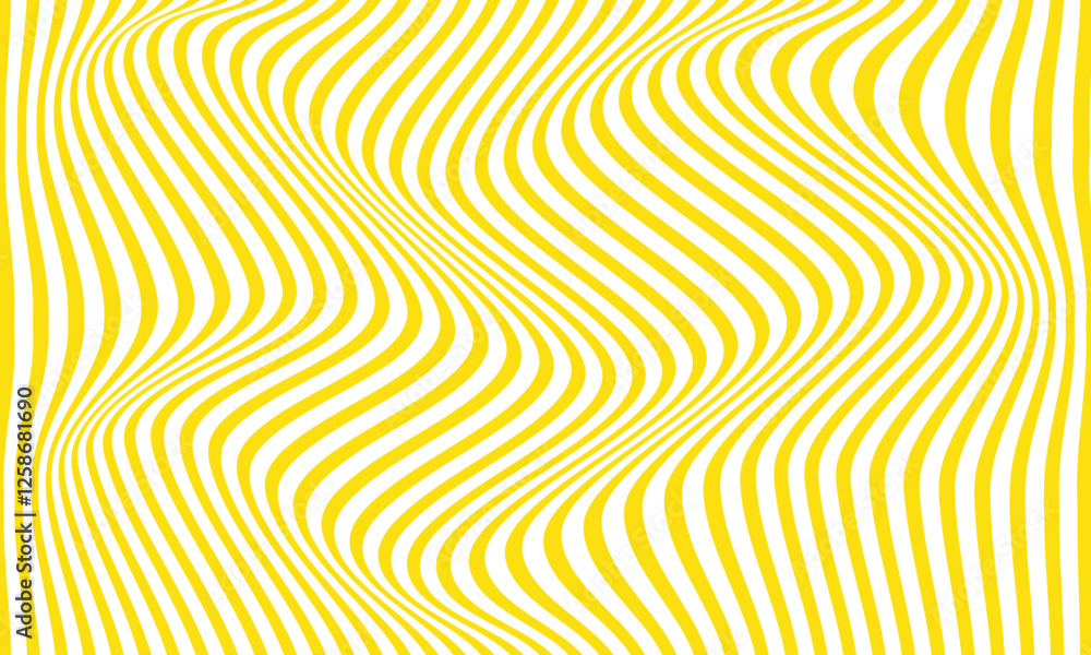 Aufkleber abstract yellow wave line pattern can be used background.