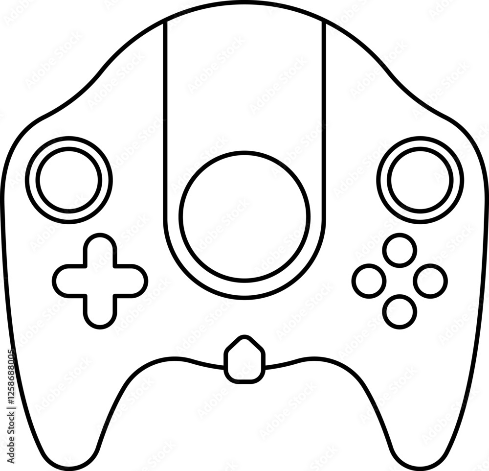 Fototapete Games icon vector. Gamepad new concept. Black and white game controller symbol trendy flat and simple style icon for web site design, logo, app, game UI isolated on white background.