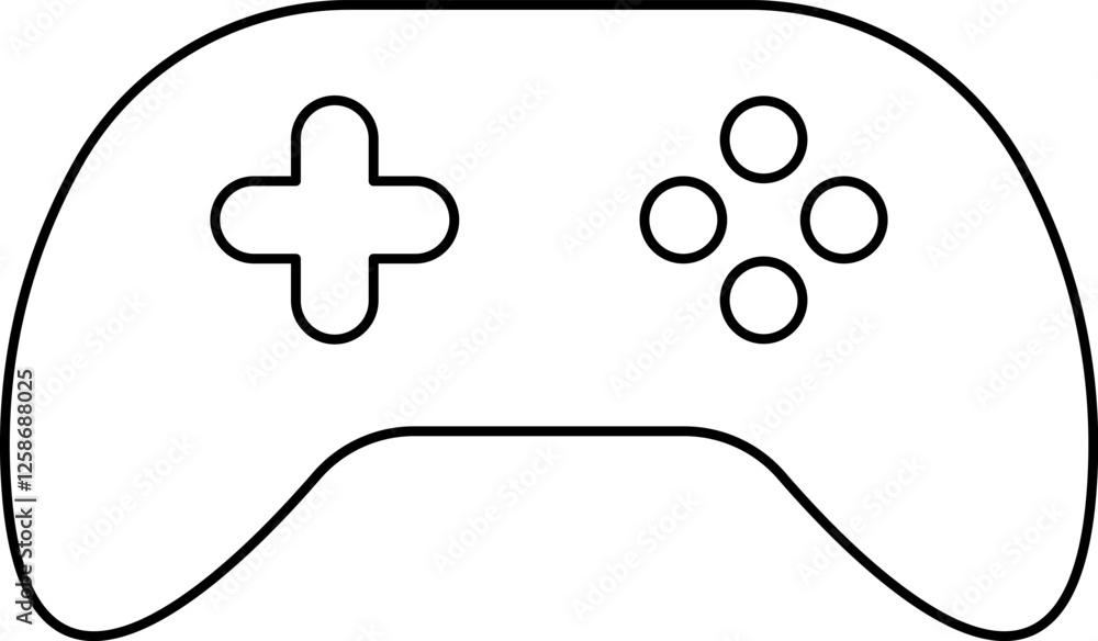 Fototapete Games icon vector. Gamepad new concept. Black and white game controller symbol trendy flat and simple style icon for web site design, logo, app, game UI isolated on white background.