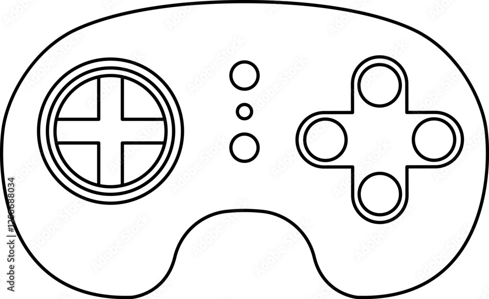 Poster games icon vector. gamepad new concept. black and white game controller symbol trendy flat and simpl