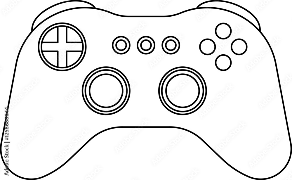 Fototapete Games icon vector. Gamepad new concept. Black and white game controller symbol trendy flat and simple style icon for web site design, logo, app, game UI isolated on white background.