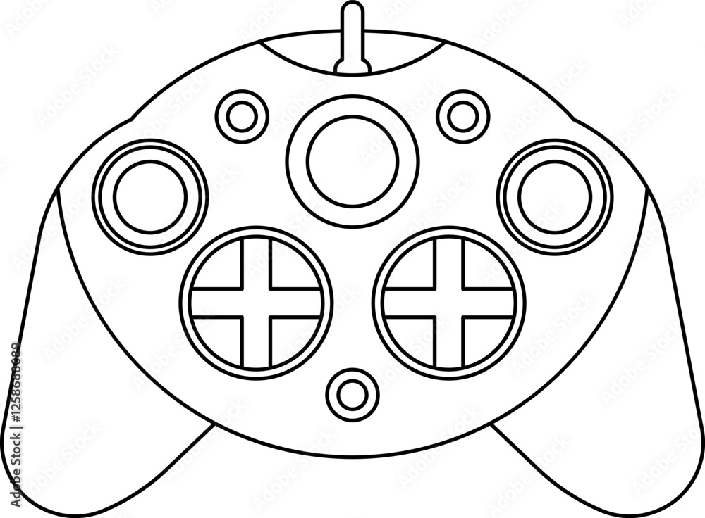 Poster games icon vector. gamepad new concept. black and white game controller symbol trendy flat and simpl