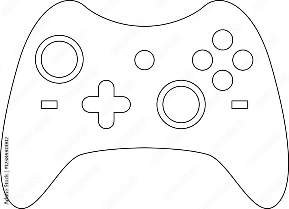 Poster games icon vector. gamepad new concept. black and white game controller symbol trendy flat and simpl