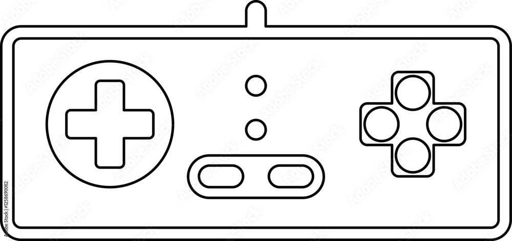 Poster games icon vector. gamepad new concept. black and white game controller symbol trendy flat and simpl