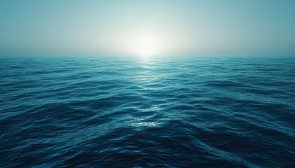 Obraz premium A serene gradient background moving from soft teal to deep navy blue, evoking a sense of tranquility and depth 