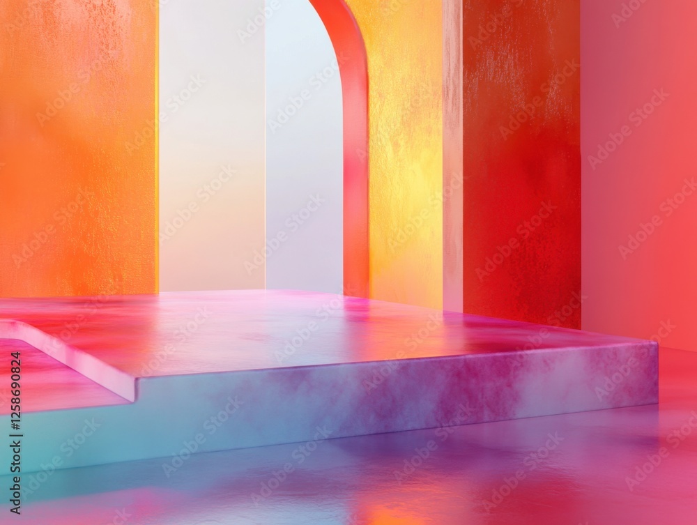 Aufkleber gradient skies create seamless transitions in designs.
