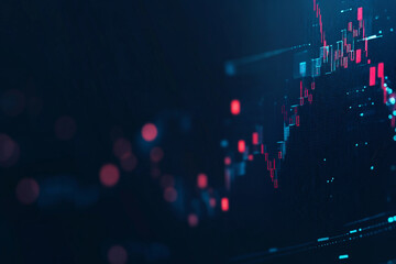 A graph displaying an upward trend, illustrating growth and increasing values over time generated with AI