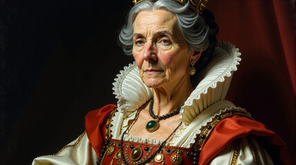 Portrait of a woman royal appearance