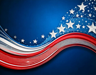 american flag background vector, Watercolor red blue stars and stripes background, american flag background template, 4th of july backside painting abstract	