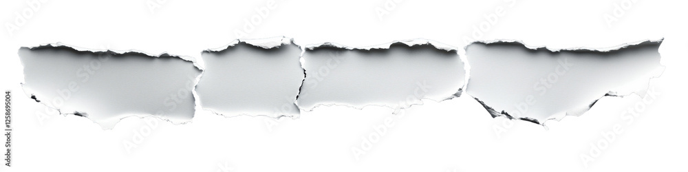 Aufkleber torn paper edges: abstract texture of ripped paper edges, creating a sense of disruption and unfinis