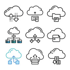 Cloud Computing Network Icon