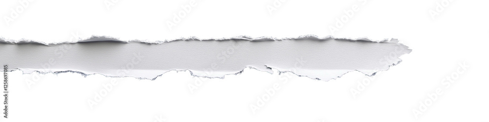 Poster torn paper edge: a detailed close-up shot of a torn paper edge, showing irregular texture and frayed