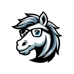 Cool Horse Mascot Logo
