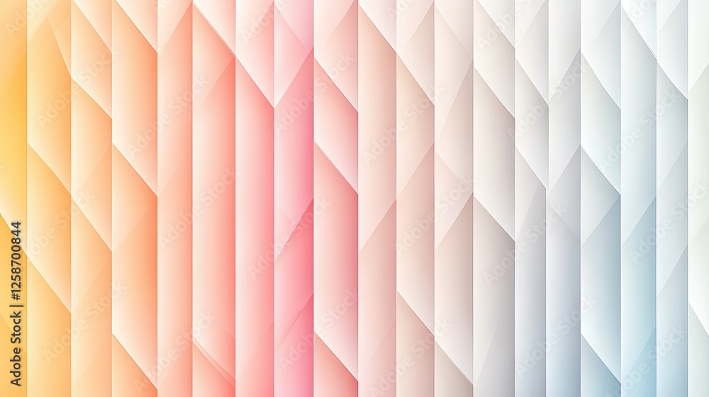 Fototapete a gradient triangle pattern with shifting pastel tones creating a soothing effect