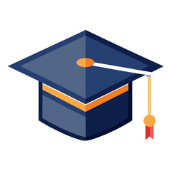 graduation cap  vector