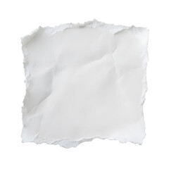 Obraz premium piece of white paper tear isolated on transparent background, png