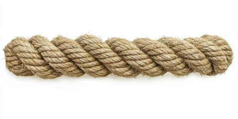 Fototapeta premium A rope tightly tied around a beam, symbolizing durability and strength.