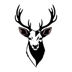 deer head vector style image