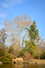 Gardens at the Lednice Castle complex, UNESCO World Heritage site in the South Moravia region in Lednice, Czech Republic