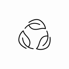 eco nature recycle icon sign vector