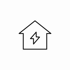 house energy supplier icon sign vector
