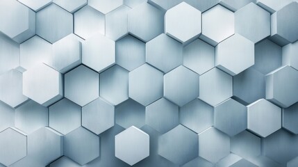 Fototapeta premium Abstract 3D hexagonal geometric pattern background.