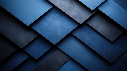 Trendy Blue background with geometric simplicity, ideal for design and banner templates. Featuring fashionable abstract wallpaper with minimalistic elements and a central white space for text.