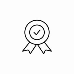 seal completed icon sign vector