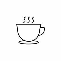 warm mug beverage icon sign vector