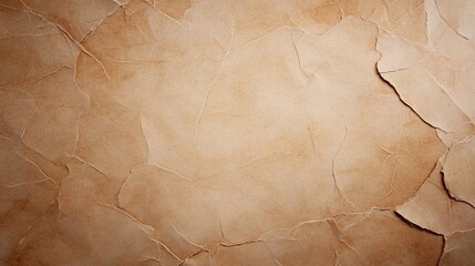 Crumpled Brown Paper Texture Background, Studio Shot, Abstract Design Element for Vintage Designs