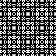 Black and white seamless abstract pattern. Background and backdrop. Grayscale ornamental design.