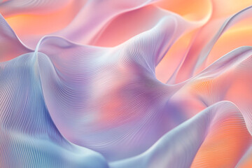 A refined abstract background featuring delicate, wavy lines and a subtle pastel palette, captured with realistic HD detail.