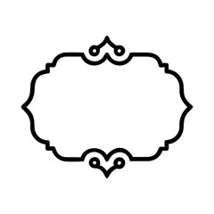 vintage frame on a white background