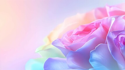 Fototapeta premium Close Up Of Multicolored Roses With Soft Focus