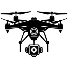 Drone camera vector illustration. 