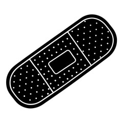 Bandage silhouette vector illustration 