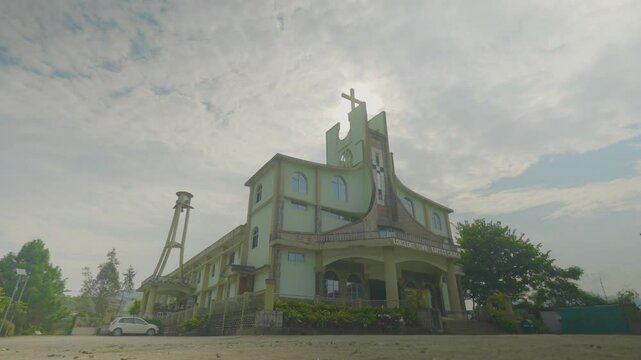 Church of the holy trinity in Longleng, Nagaland, Northeast India, Longleng Baptist Church