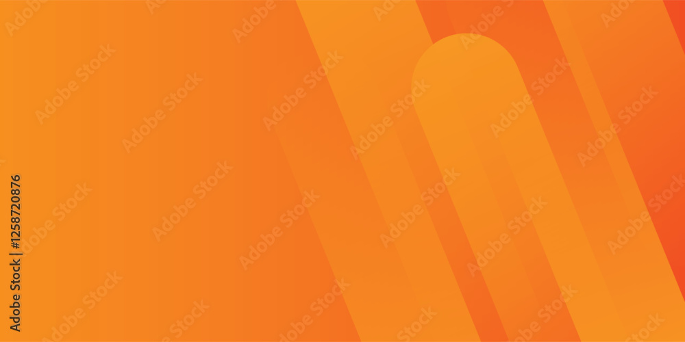 Poster abstract orange background with diagonal lines. dynamic shapes