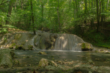 Obraz premium waterfall in the forest